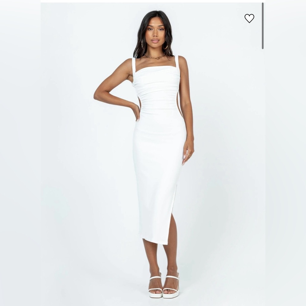 Princess Polly White Midi Dress